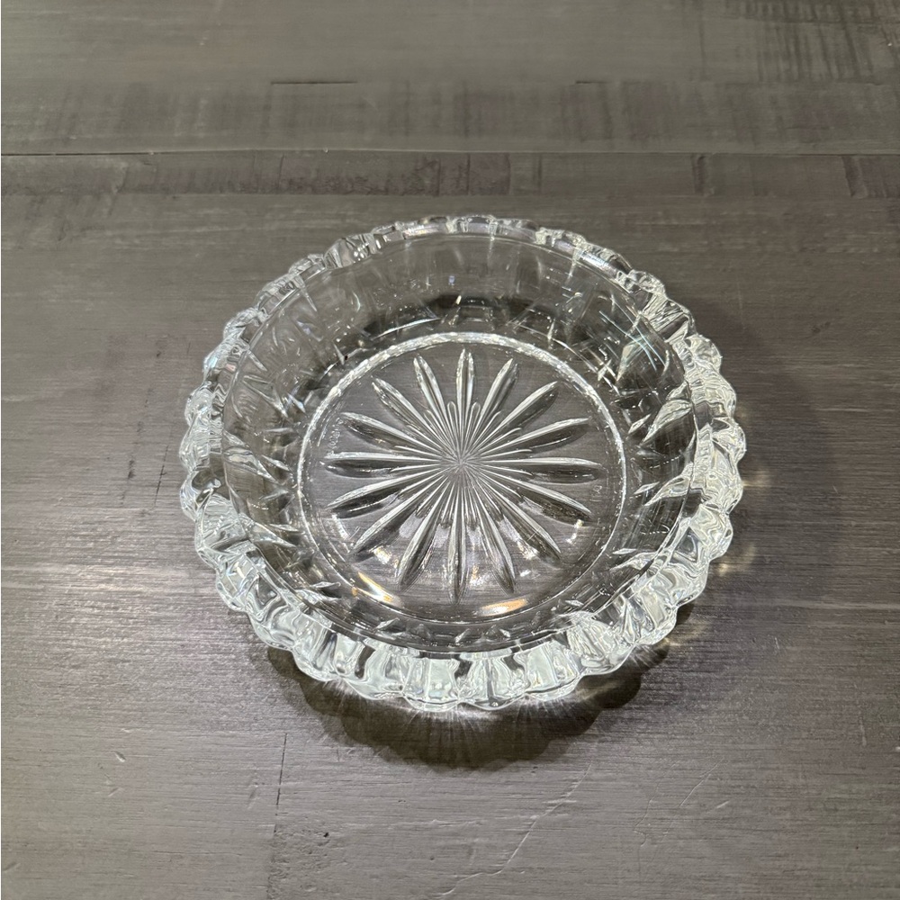 Vintage Clear Glass Ashtray